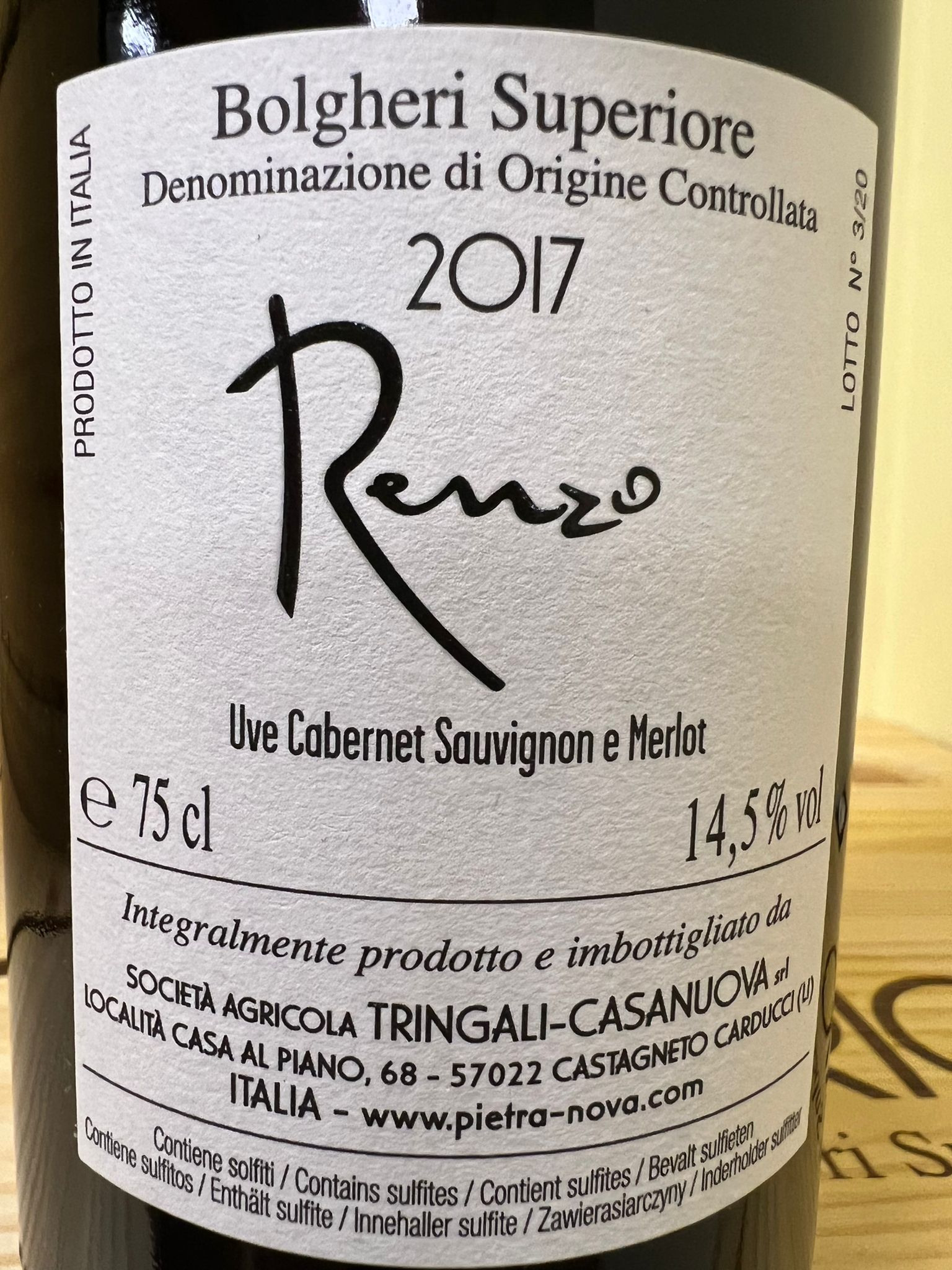 Renzo Bolgheri Superiore 2017