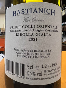 Ribolla Gialla Bastianich 2021 - Friuli Colli Orientali DOC