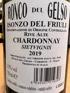 Chardonnay Siet Vignis 2019 Ronco del Gelso