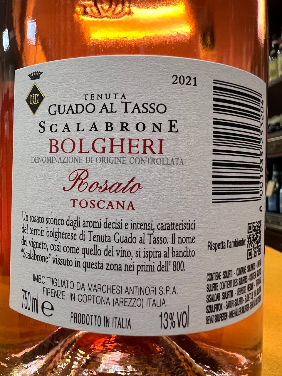 Scalabrone 2021 Bolgheri Rosato DOC - Tenuta Guado Al Tasso