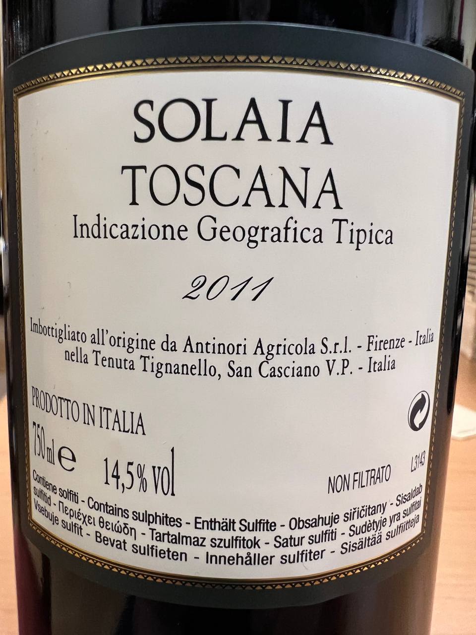 Solaia 2011 Antinori