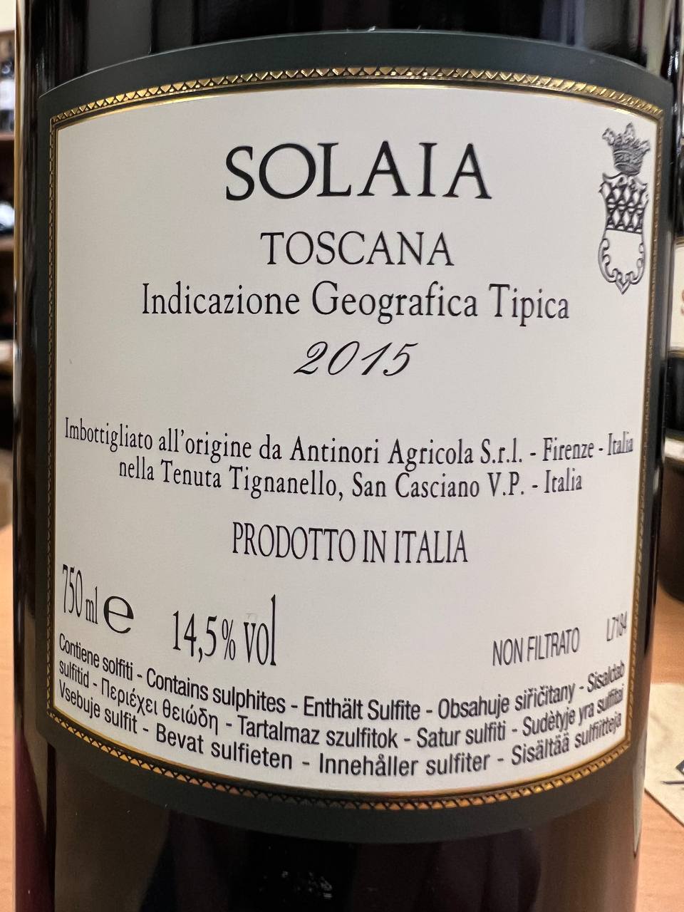 Solaia 2015 Antinori