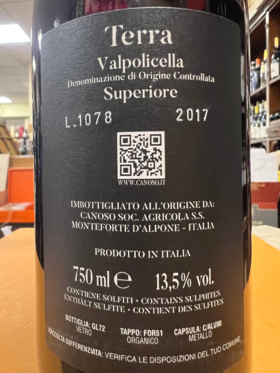 Terra 2017 Canoso - Valpolicella Superiore DOC