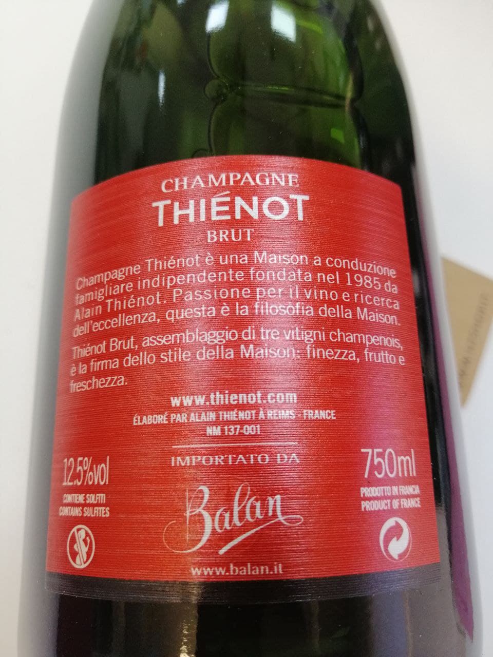 Champagne Thiénot Brut