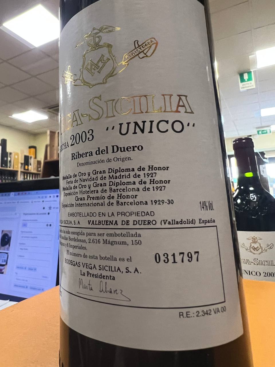 Unico 2003 Vega Sicilia - Ribera Del Duero