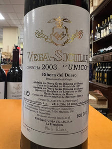 Unico 2003 Vega Sicilia - Ribera Del Duero