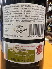 Unico 2003 Vega Sicilia - Ribera Del Duero