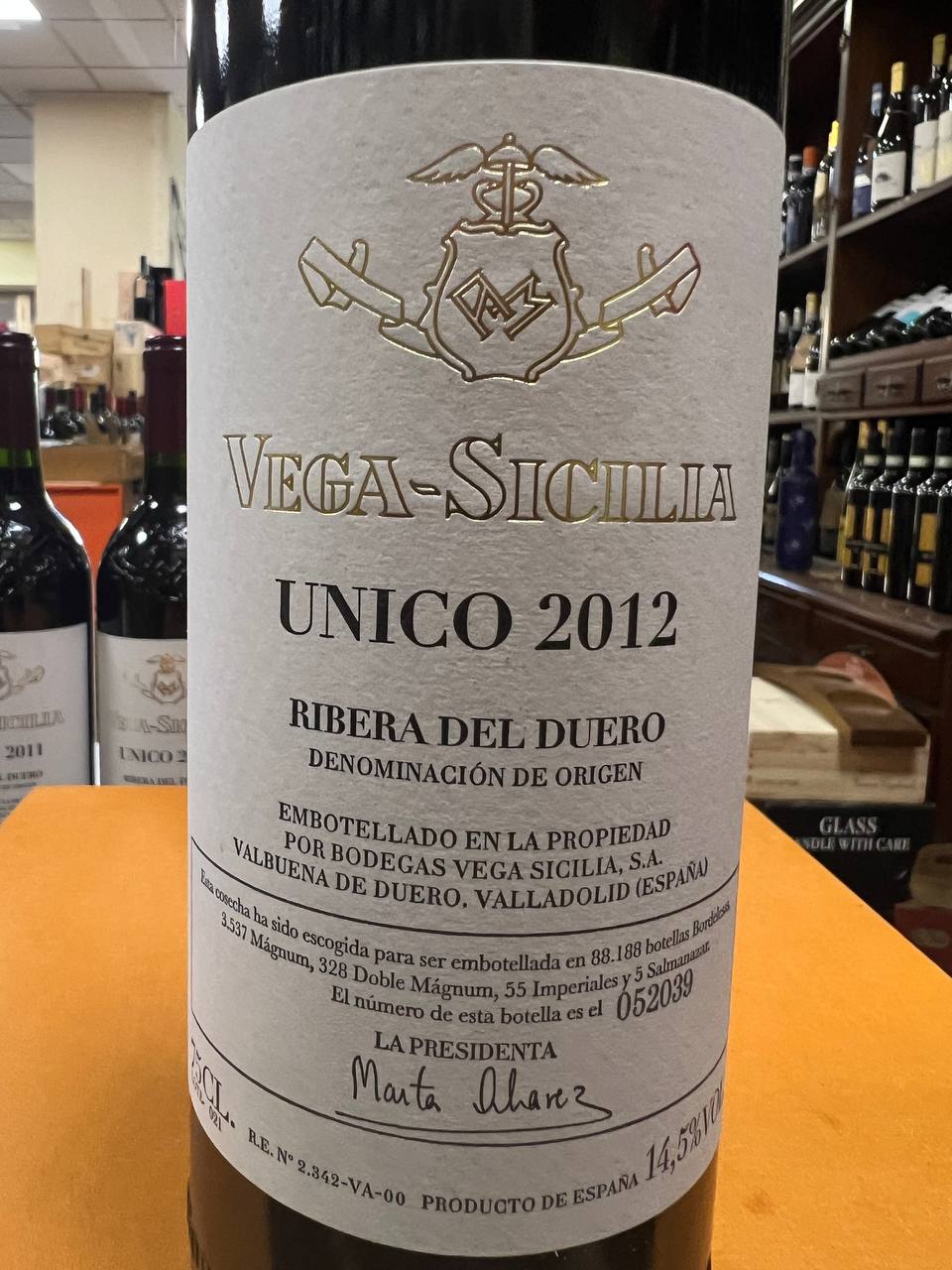 Vega Sicilia, Único 2012, DO Ribera del Duero, Compra online