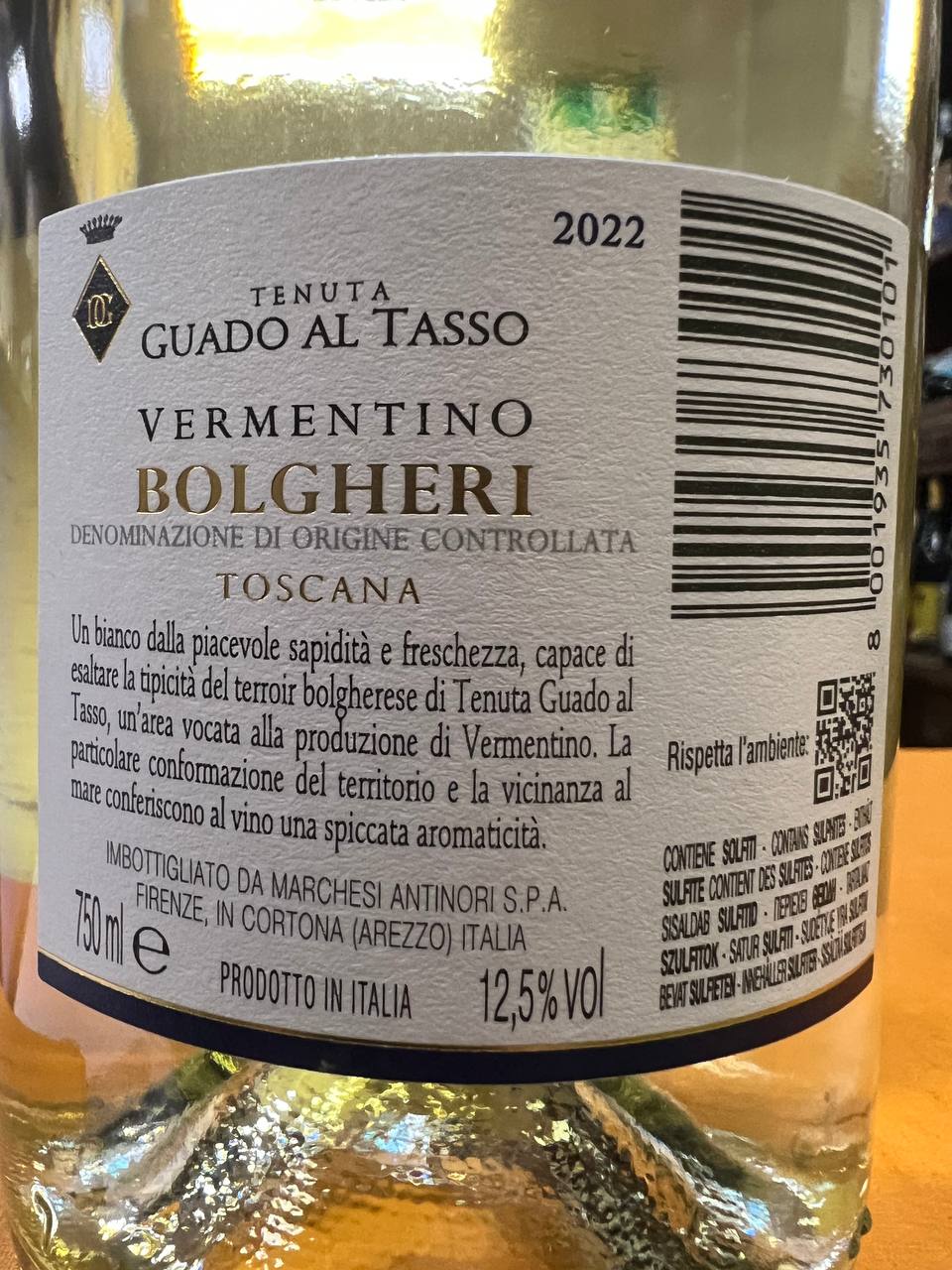 Vermentino Antinori 2022 - Tenuta Guado al Tasso