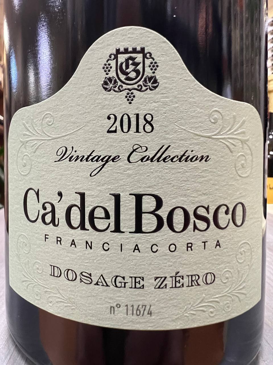 Franciacorta Cà del Bosco Vintage Collection 2018 Dosage Zero